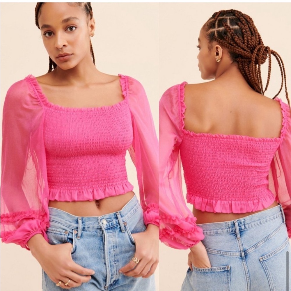Keepsake The Label Moonlight Puff-Sleeve Top S